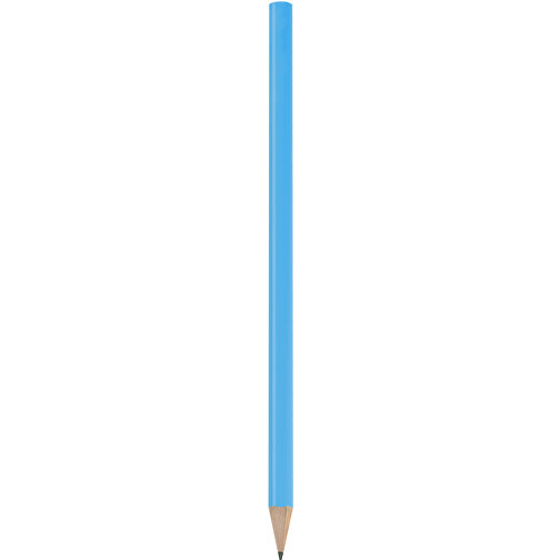 Bleistift, Lackiert, Rund , hellblau, Holz, 17,50cm x 0,70cm x 0,70cm (Länge x Höhe x Breite), Bild 1