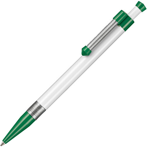 Kugelschreiber Spring SP , Ritter-Pen, minz-grün/weiss, ABS-Kunststoff, 14,10cm (Länge), Bild 2