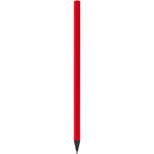 Schwarz Gefärbter Bleistift, Lackiert, Rund , rot, Holz, 17,50cm x 0,70cm x 0,70cm (Länge x Höhe x Breite), Bild 1