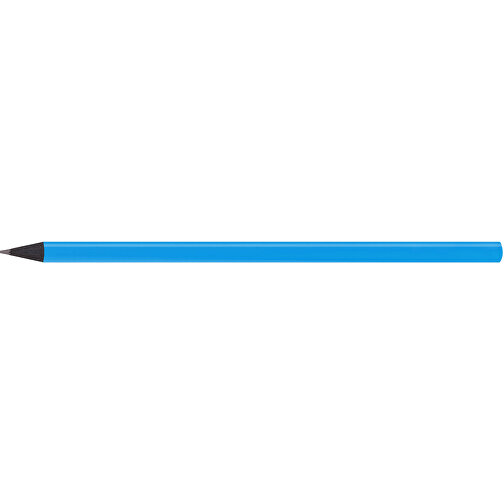 Schwarz Gefärbter Bleistift, Lackiert, Rund , mittelblau, Holz, 17,50cm x 0,70cm x 0,70cm (Länge x Höhe x Breite), Bild 3