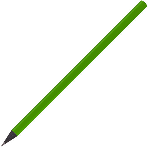 Schwarz Gefärbter Bleistift, Lackiert, Rund , grasgrün, Holz, 17,50cm x 0,70cm x 0,70cm (Länge x Höhe x Breite), Bild 2