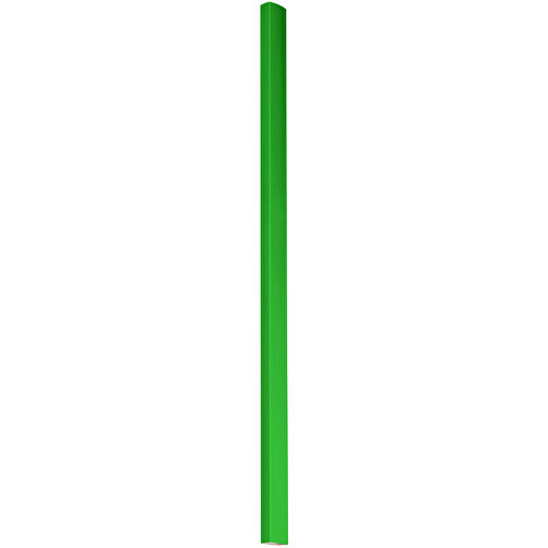 Zimmermannsbleistift, 24 Cm, Eckig-oval , grün, Holz, 24,00cm x 0,70cm x 1,20cm (Länge x Höhe x Breite), Bild 1