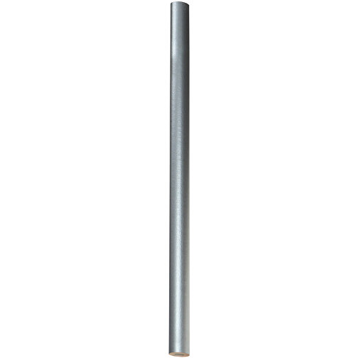 Zimmermannsbleistift, 24 Cm, Oval , silber, Holz, 24,00cm x 0,70cm x 1,20cm (Länge x Höhe x Breite), Bild 1