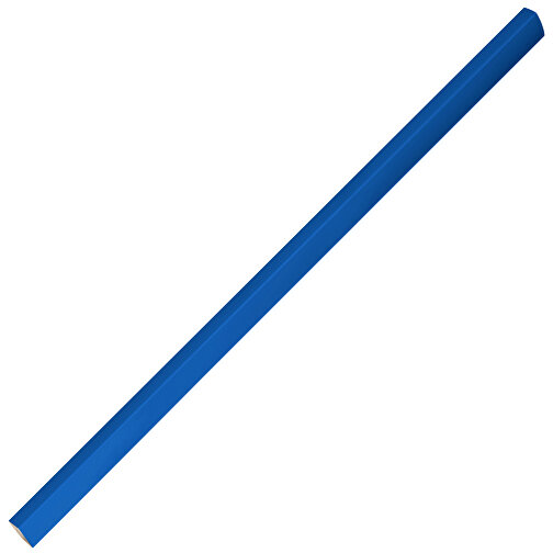 Blei- / Kopiertstift, 24 Cm, Eckig-oval , blau, Holz, 24,00cm x 0,70cm x 1,20cm (Länge x Höhe x Breite), Bild 2