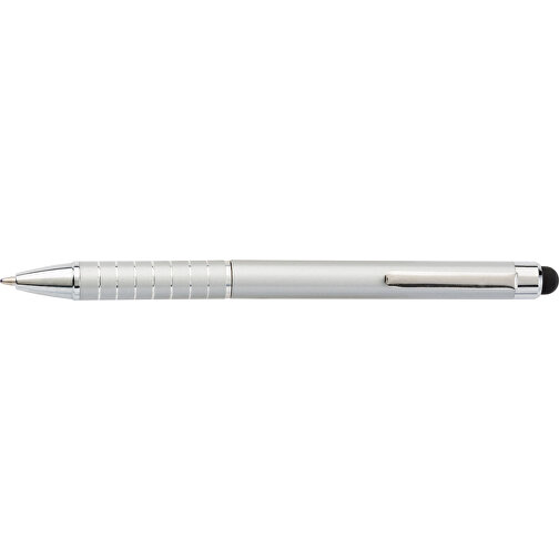 Kugelschreiber Aus Metall Oliver , silber, Aluminium, Kautschuk, 12,50cm (Höhe), Bild 3