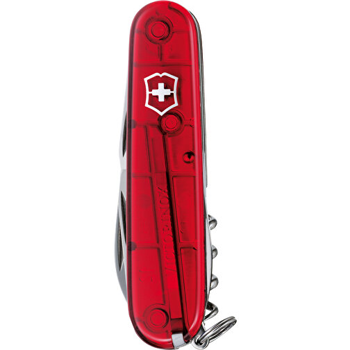 Victorinox Schweizer Messer 'Tinker' , Victorinox, transparent rot, hochlegierter, rostfreier Stahl, 9,10cm (Länge), Bild 1