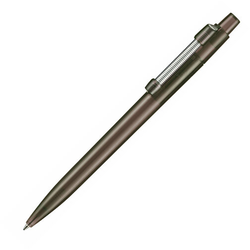 Kugelschreiber STRONG TRANSPARENT , Ritter-Pen, rauch-grau, ABS u. Metall, 14,60cm (Länge), Bild 2