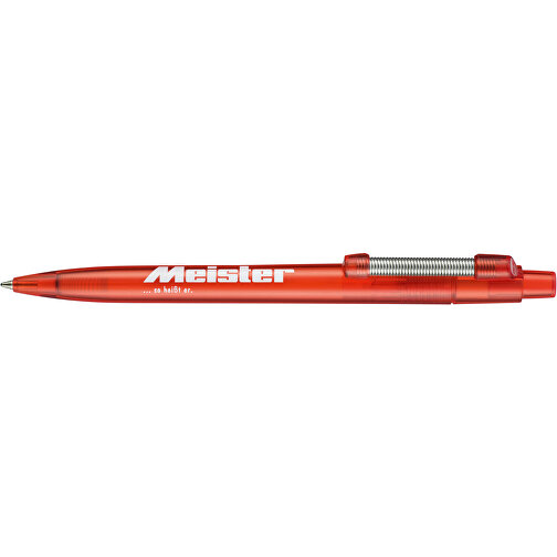 Kugelschreiber STRONG TRANSPARENT , Ritter-Pen, feuer-rot, ABS u. Metall, 14,60cm (Länge), Bild 3