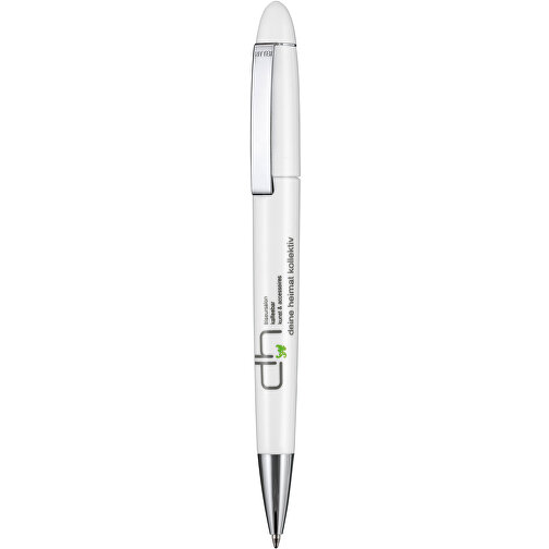 Kugelschreiber HAVANA , Ritter-Pen, weiß, ABS, Metall, 14,30cm (Länge), Bild 1