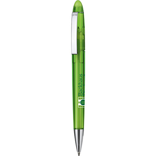 Kugelschreiber HAVANA TRANSPARENT , Ritter-Pen, gras-grün, ABS, Metall, 14,30cm (Länge), Bild 1
