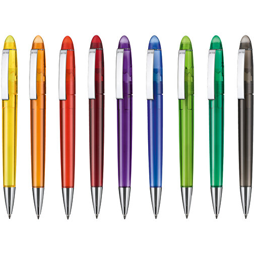 Kugelschreiber HAVANA TRANSPARENT , Ritter-Pen, gras-grün, ABS, Metall, 14,30cm (Länge), Bild 4