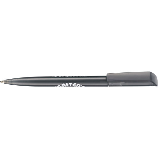 Kugelschreiber FLIP TRANSPARENT , Ritter-Pen, topaz-grau, ABS-Kunststoff, 14,00cm (Länge), Bild 3