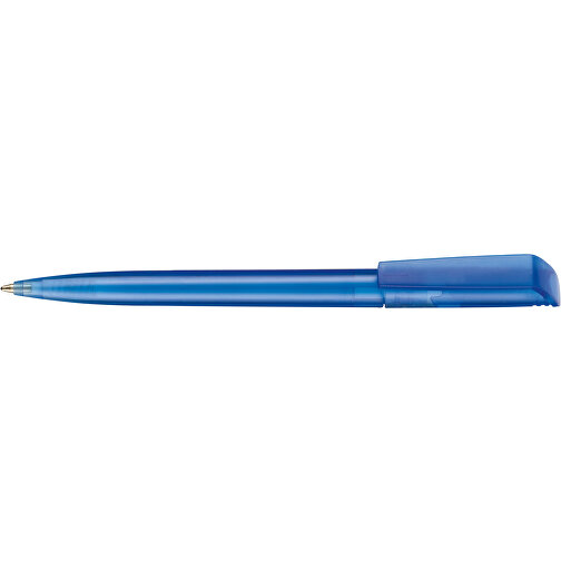 Kugelschreiber FLIP TRANSPARENT , Ritter-Pen, blau, ABS-Kunststoff, 14,00cm (Länge), Bild 3