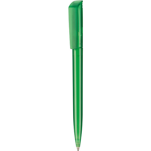 Kugelschreiber FLIP TRANSPARENT , Ritter-Pen, grün, ABS-Kunststoff, 14,00cm (Länge), Bild 1