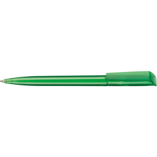 Kugelschreiber FLIP TRANSPARENT , Ritter-Pen, grün, ABS-Kunststoff, 14,00cm (Länge), Bild 3