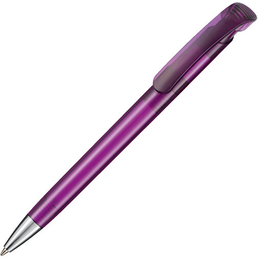 Kugelschreiber BONITA TRANSPARENT , Ritter-Pen, pflaumen-lila, ABS-Kunststoff, 14,80cm (Länge), Bild 2