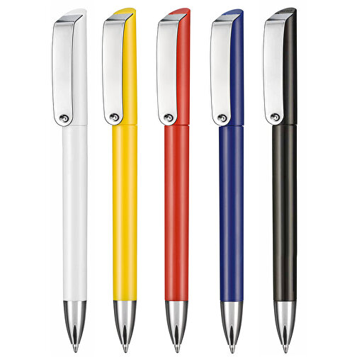 Kugelschreiber GLOSSY , Ritter-Pen, rot, ABS-Kunststoff, 14,20cm (Länge), Bild 4