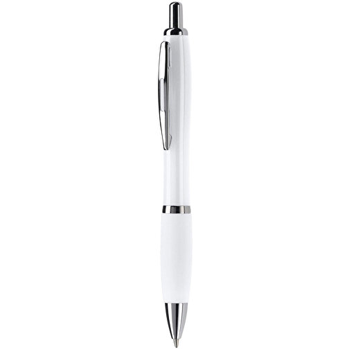 Kugelschreiber Hawaï Hardcolour , weiß, ABS & Metall, 14,00cm (Länge), Bild 1