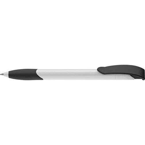 Kugelschreiber Apollo Hardcolour , weiß / schwarz, ABS, 14,70cm (Länge), Bild 3