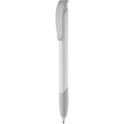 Kugelschreiber Apollo Hardcolour , weiss / silber, ABS, 14,70cm (Länge), Bild 1