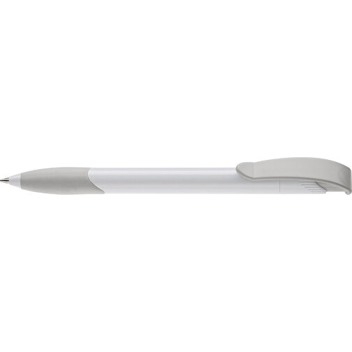 Kugelschreiber Apollo Hardcolour , weiß / silber, ABS, 14,70cm (Länge), Bild 3