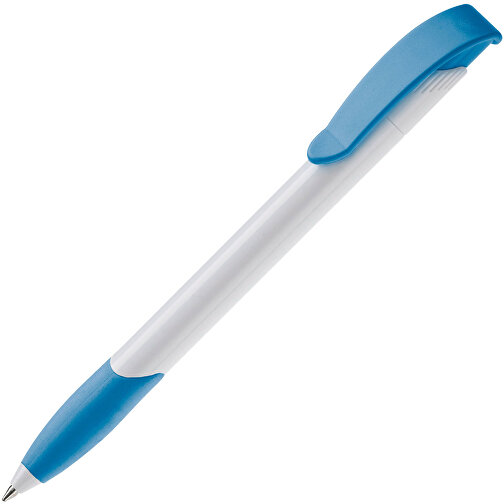 Kugelschreiber Apollo Hardcolour , weiß / blau, ABS, 14,70cm (Länge), Bild 2