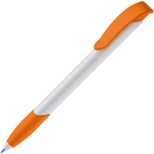 Kugelschreiber Apollo Hardcolour , weiß / orange, ABS, 14,70cm (Länge), Bild 2