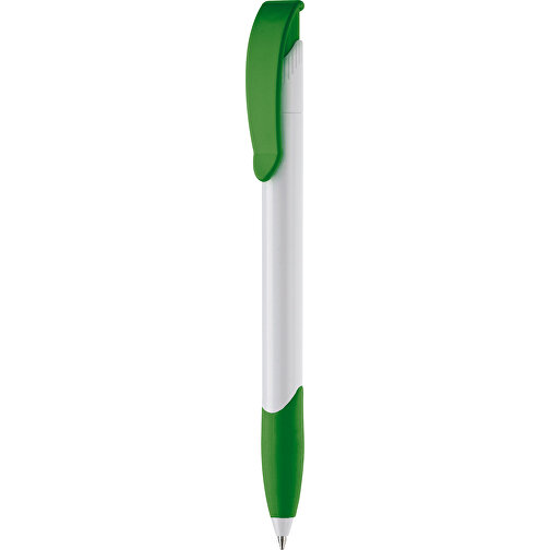 Kugelschreiber Apollo Hardcolour , weiss / grün, ABS, 14,70cm (Länge), Bild 1
