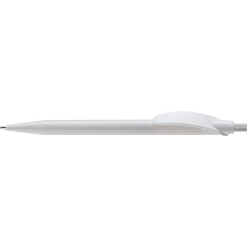 Kugelschreiber Cosmo Hardcolour , weiß / weiß, ABS, 14,50cm (Länge), Bild 3