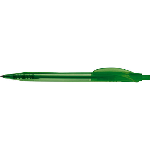 Kugelschreiber Cosmo Transparent , transparent grün, ABS, 14,50cm (Länge), Bild 3