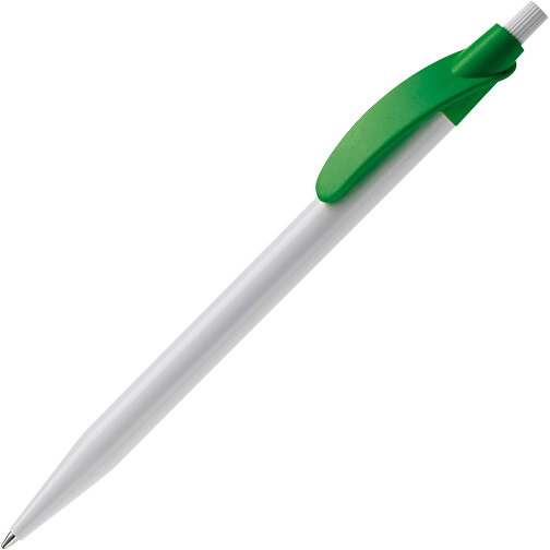 Kugelschreiber Cosmo Hardcolour , weiss / grün, ABS, 14,50cm (Länge), Bild 2
