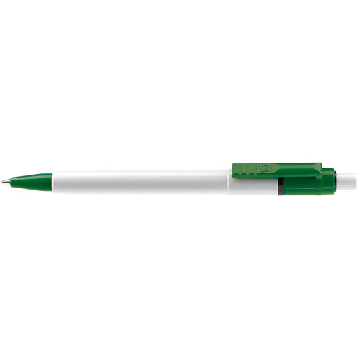 Kugelschreiber Baron Colour Hardcolour , weiss / grün, ABS, 13,30cm (Länge), Bild 3