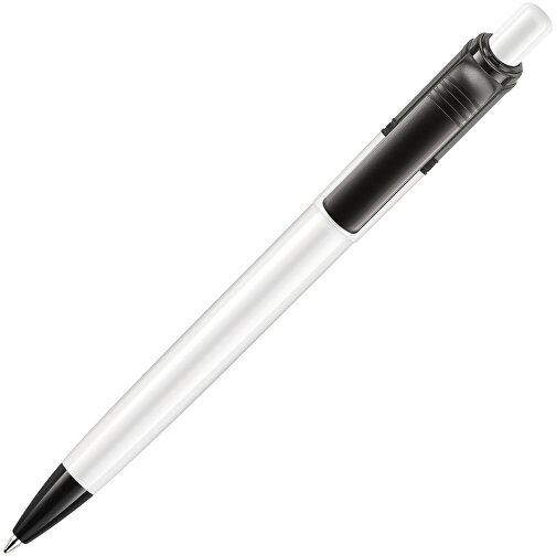 Kugelschreiber Ducal Colour Hardcolour , weiß / schwarz, ABS, 13,80cm (Länge), Bild 2