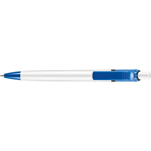Kugelschreiber Ducal Colour Hardcolour , weiß / hellblau, ABS, 13,80cm (Länge), Bild 3
