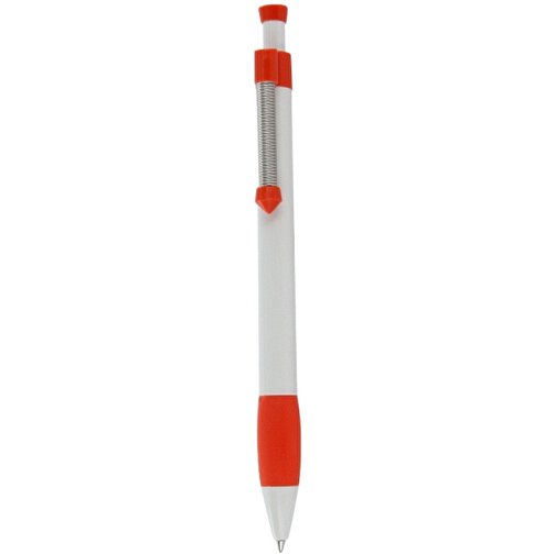 Kugelschreiber Spring Grippy , Ritter-Pen, orange/weiß, ABS-Kunststoff, 14,10cm (Länge), Bild 1