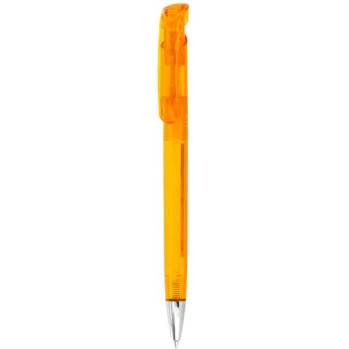 Kugelschreiber BONITA TRANSPARENT , Ritter-Pen, mango-gelb, ABS-Kunststoff, 14,80cm (Länge), Bild 1