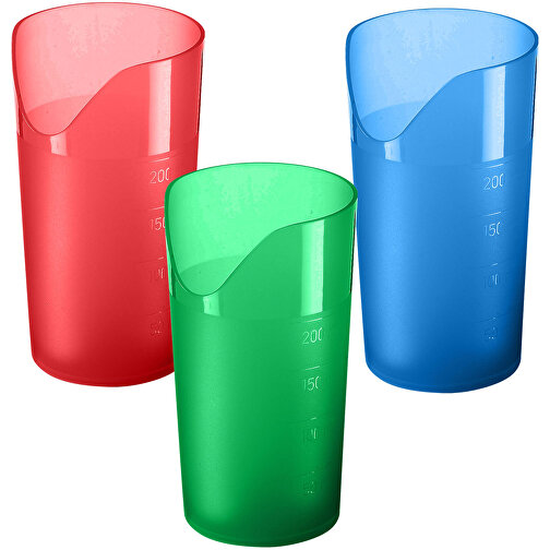 Trinkbecher 'Ergonomie' 0,2 L , trend-grün PP, Kunststoff, 11,80cm (Höhe), Bild 2