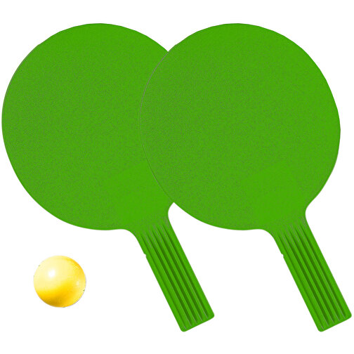 Tischtennis-Set 'Massiv' , standard-grün, Kunststoff, 26,50cm x 4,00cm x 16,00cm (Länge x Höhe x Breite), Bild 1