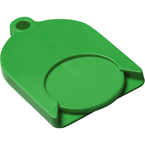 Chip-Schlüsselanhänger 'Ghost' Mit Chip , standard-grün, Kunststoff, 4,50cm x 0,30cm x 3,00cm (Länge x Höhe x Breite), Bild 1
