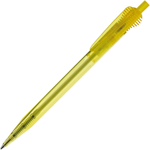 Kugelschreiber Cosmo Transparent , transparent gelb, ABS, 14,70cm (Länge), Bild 2