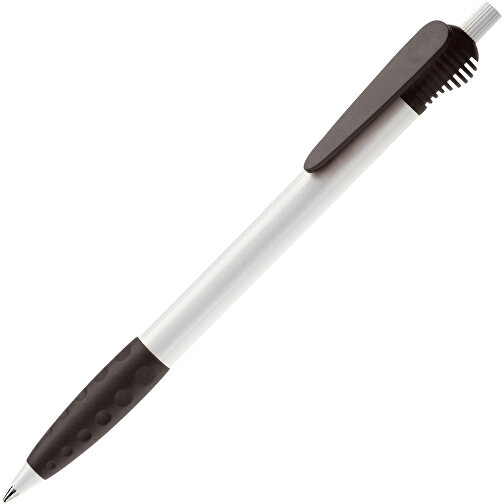 Kugelschreiber Cosmo Grip HC , weiss / schwarz, ABS, 14,70cm (Länge), Bild 2