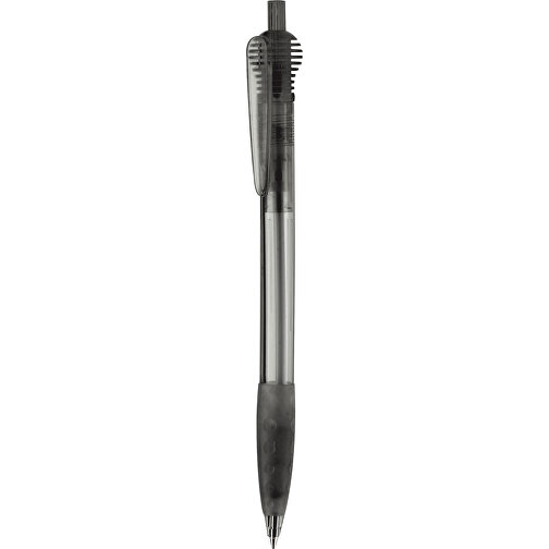 Kugelschreiber Cosmo Grip Transparent , transparent schwarz, ABS, 14,70cm (Länge), Bild 1