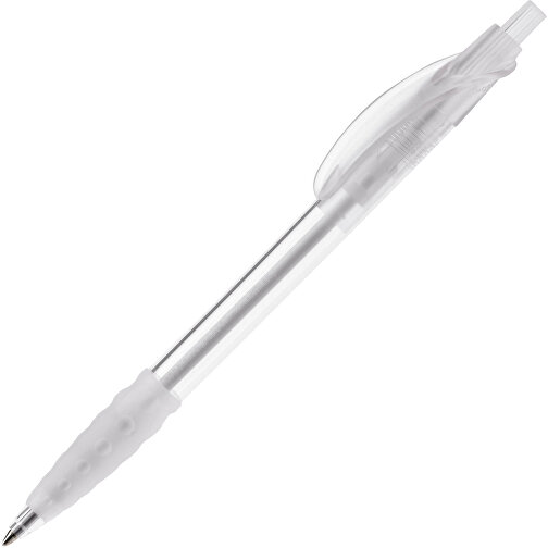 Kugelschreiber Cosmo Transparent , transparent weiß, ABS, 14,50cm (Länge), Bild 2