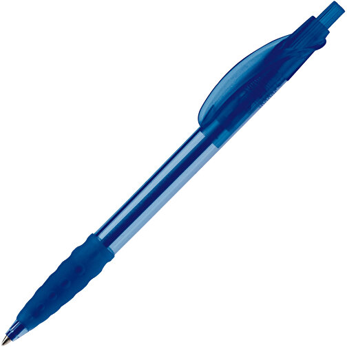 Kugelschreiber Cosmo Transparent , transparent blau, ABS, 14,50cm (Länge), Bild 2