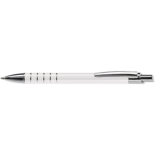 Kugelschreiber Talagante , weiß, Metall, 13,90cm (Länge), Bild 3