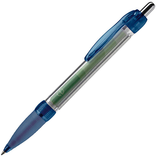 Banner Pen Transparent , transparent blau, ABS, 14,70cm (Länge), Bild 2