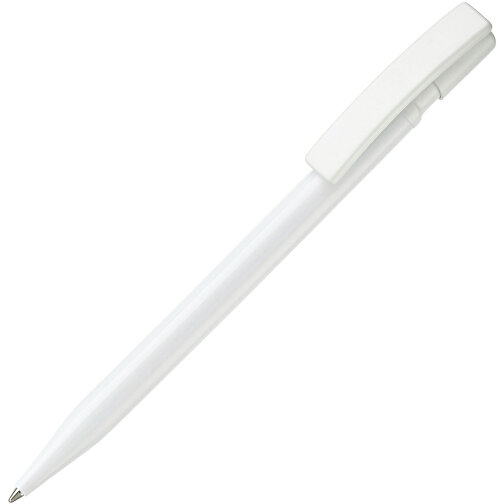 Kugelschreiber Nash Hardcolour , weiß / weiß, ABS, 14,50cm (Länge), Bild 2