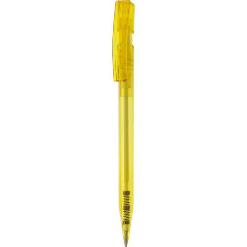 Kugelschreiber Nash Transparent , transparent gelb, ABS, 14,50cm (Länge), Bild 1