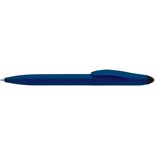 Stylus Kugelschreiber Touchy , dunkelblau / schwarz, ABS, 14,50cm (Länge), Bild 3