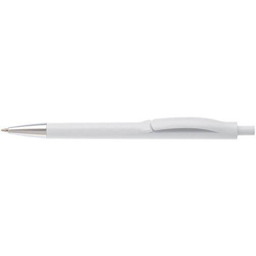 Kugelschreiber Basic X , weiss, ABS, 14,00cm (Länge), Bild 3